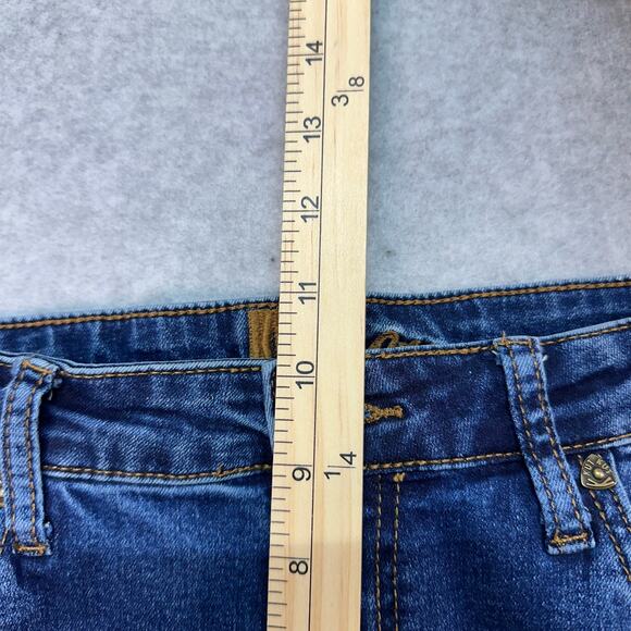 Kut From The Kloth Jeans Distressed Skinny Ankle Jeans WMNS 10 Med Wash MidRise - Picture 8 of 10